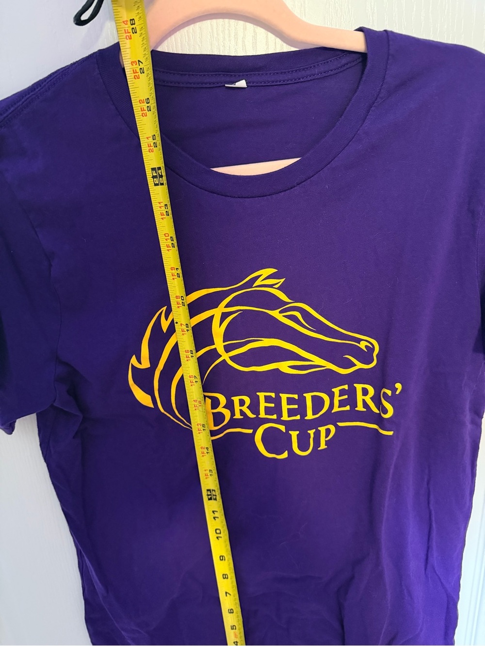Breeders' Cup Purple T-Shirt with Yellow Logo - Picture 3 of 4